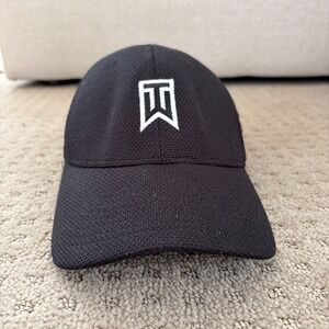NIKE 2006 TW Tiger Woods Fitted Golf Hat Adult L/XL Black SQ Logo